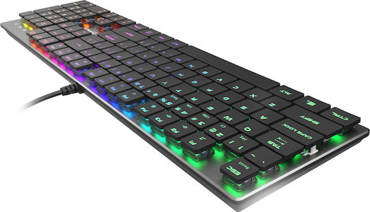 Genesis Thor 420 RGB Gaming Mechanical Keyboard with Custom Blue switches and RGB lighting (English US) Gray