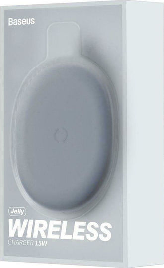 Baseus Wireless Charger (Qi Pad) 15W Blacks (Jelly)