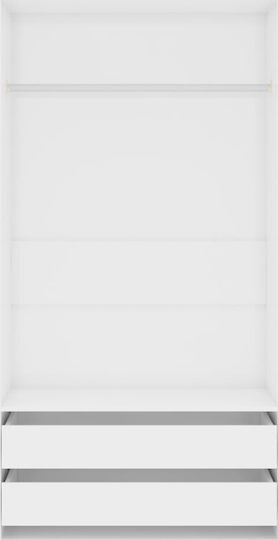 Entry Furniture with Hanger & Shoe Rack 100x50x200cm