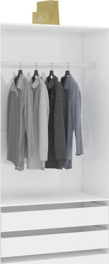 Entry Furniture with Hanger & Shoe Rack 100x50x200cm