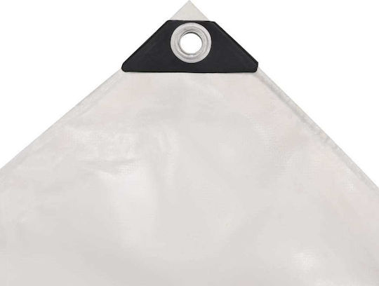 vidaXL Waterproof Tarpaulin 650gr/m² 4x6m. Heavy Duty White
