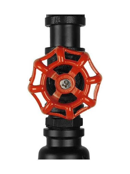 GloboStar Spout Κρεμαστό Φωτιστικό Μαύρο με Ντουί E27 5x7.5x20εκ.