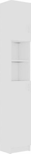 vidaXL Floor Bathroom Column Cabinet L190xD32xH25.5cm White