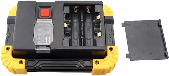 Carpower Battery Jobsite Light LED IP65 with Brightness up to 1800lm Work/Rechargeable