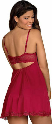 Obsessive Rosalyne Tempting Babydoll & Thong Set Babydoll Sexy Red