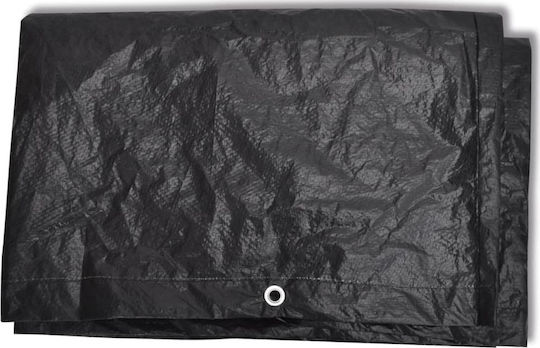 vidaXL Waterproof Dining Table Cover Black 260x260x90cm 2pcs