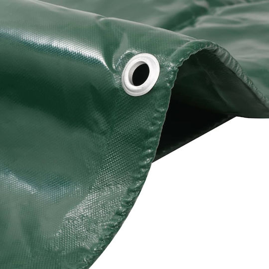 vidaXL Waterproof Tarpaulin 650gr/m² 3x3m. Heavy Duty Green