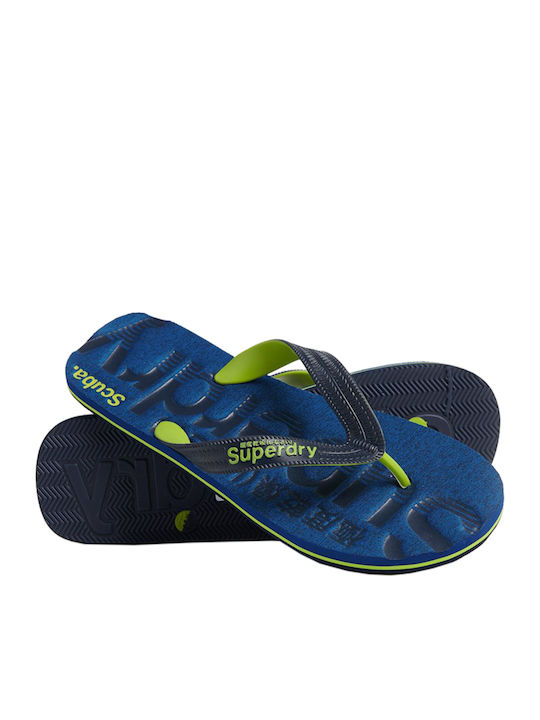 Superdry Scuba Grift Flip Flops bărbați Negri