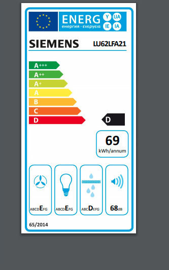 Siemens Iq100 Ελεύθερος Απορροφητήρας 60cm Λευκός