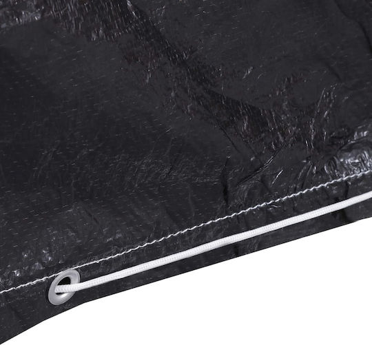 vidaXL Waterproof Protective Dining Table Cover 225x143x90cm In Black Color