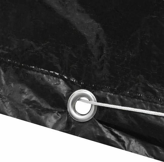 vidaXL Waterproof Protective Dining Table Cover 140x70x90cm In Black Color