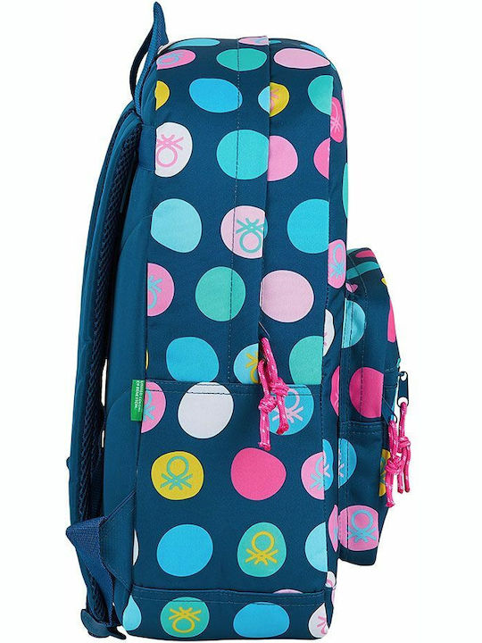Benetton School Bag Backpack Elementary, Elementary Blue
