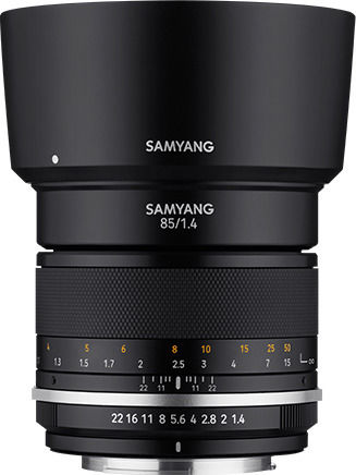 Samyang Full Frame Camera Lens MF 85mm F1.4 MK2 Telephoto for Fujifilm X Mount Black