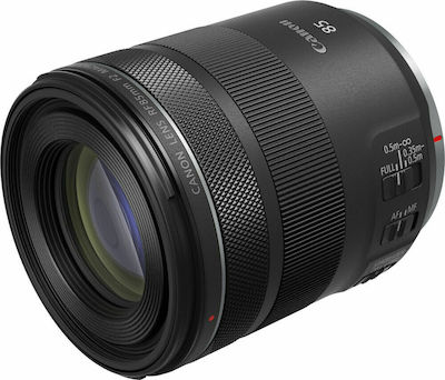 Canon Full Frame Camera Lens RF 85mm f/2 IS STM Telephoto / Macro for Canon RF Mount Black