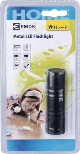 Emos Flashlight LED IP20 with Maximum Brightness 100lm Black