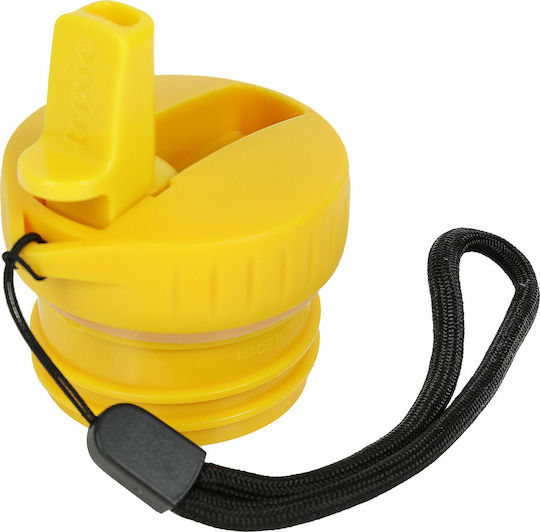 Trixie Kids Water Bottle Stainless Steel with Screw Cap Non Spill Yellow 500ml