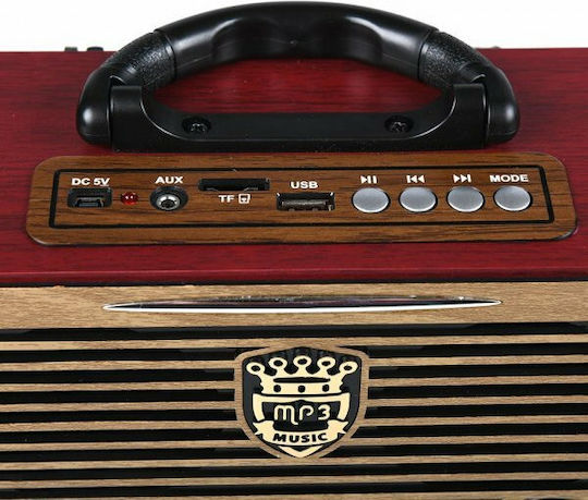 Meier M-U115 Retro cu Bluetooth și USB Roșu