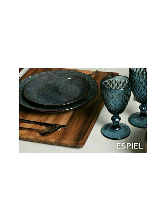 Espiel Tristar Ποτήρι Νερού από Γυαλί Blue Marine Κολωνάτο 280ml