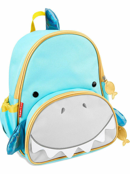 Skip Hop Zoo Hai Schulranzen Rucksack Kindergarten Hellblau mit Flaschenhalter