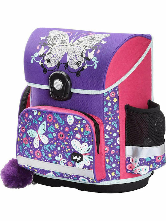 Baagl Πεταλούδα School Bag Backpack Elementary, Elementary in Purple color