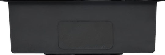 vidaXL Drop-In Sink Inox Brushed W59xD44cm Silver
