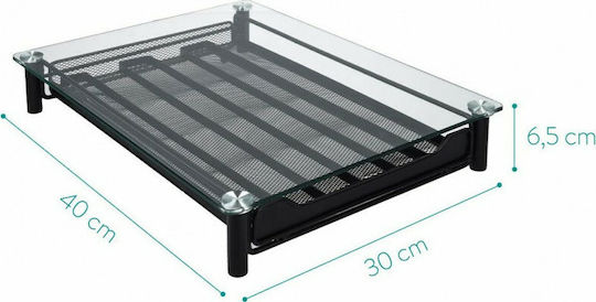 Navaris Sticlă Sertar de depozitare pentru 60 capsule Nespresso 30x40x6.5cm 51112.01