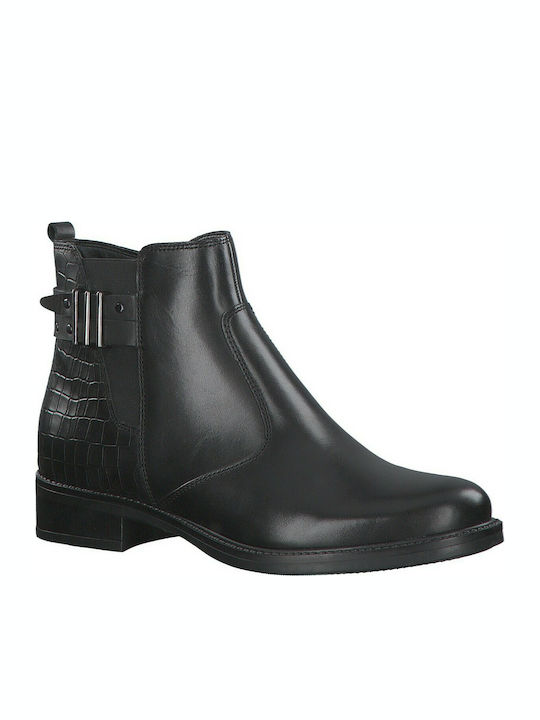 Tamaris Leather Women's Ankle Boots Black