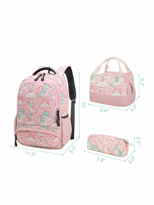 Seablue Unicorn Ghiozdan Școlar de Spate pentru Școala Primară Roz