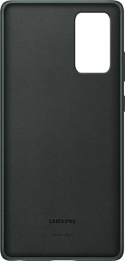 Samsung Leather Cover Back Cover Leather Green (Galaxy Note 20)