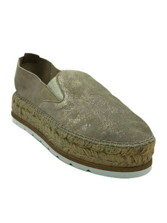 Gaimo Sarry Damen Espadrilles in Gold Farbe