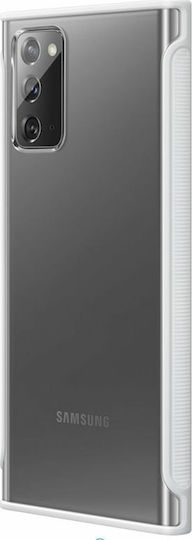 Samsung Clear Protective Cover Umschlag Rückseite Silikon Weiß (Galaxy Note 20)