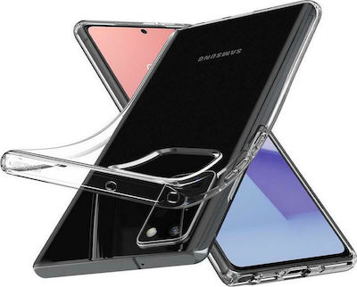 Spigen Liquid Crystal Coperta din spate Silicon Transparent (Galaxy Note 20) ACS01415