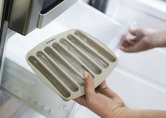 Nava Misty Ice Cube Mold Stick Made of Silicone 7 Slots Gray 10-111-049
