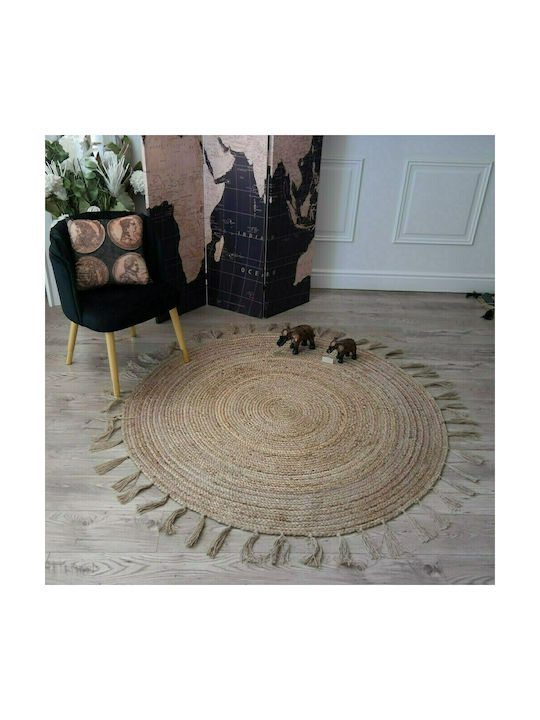 Klonaras Otranto Covor Rotund Timp de vară Wicker Natural