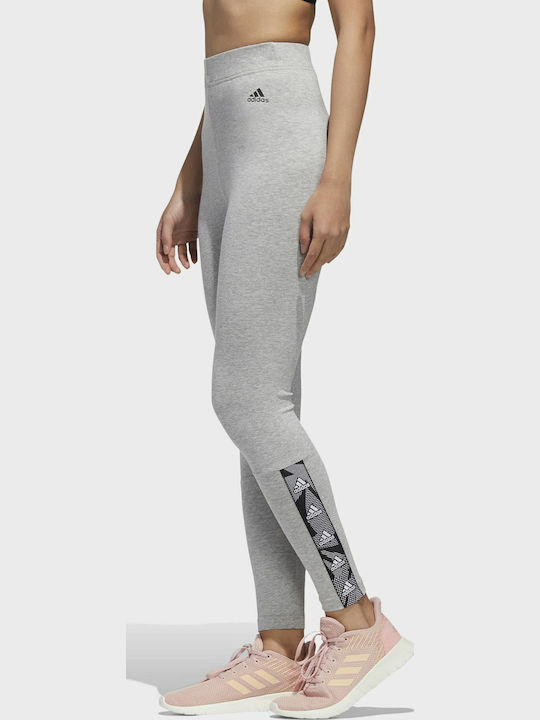 Essentials Tape Women's Long Training Legging High Waisted Gray