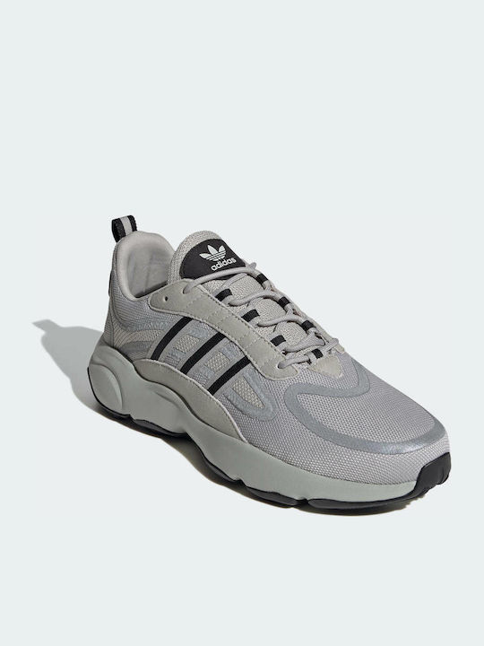 Adidas Haiwee Ανδρικά Chunky Sneakers Metal Grey / Core Black
