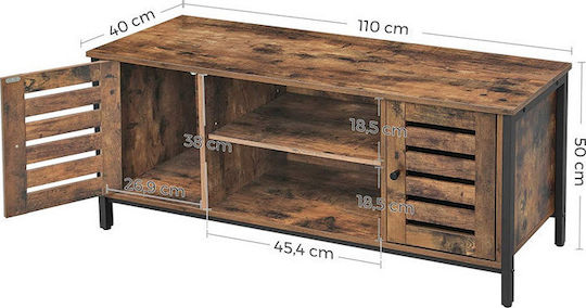 Έπιπλο Τηλεόρασης Καφέ Μ110xΠ40xΥ50cm