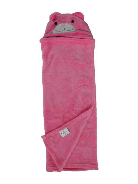Viopros Κουβέρτα Αγκαλιάς & Λίκνου Fleece Φούξια 76x102εκ.