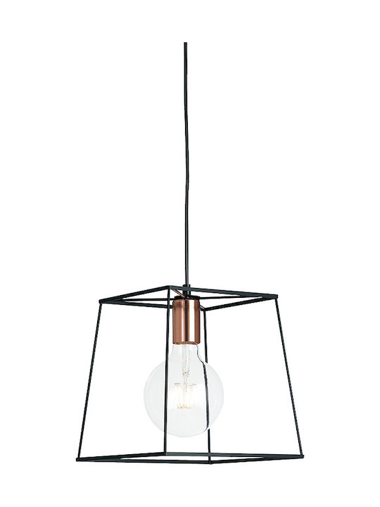 Fan Europe I-Harlem-L-S1 Pendant Light Single-Light Grid for Socket E27 Bronze I-HARLEM-L-S1