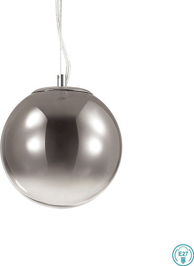 Ideal Lux Mapa Fade SP1 Pendant Light Silver with Socket E27 20x20x115cm