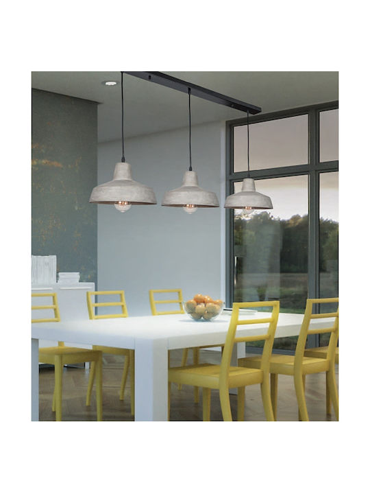 Zambelis Lights Pendant Light Black Rail with Socket E27 105cm