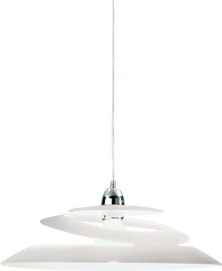Fabas Luce Aragon Pendant Light White with Socket E27 53x200cm