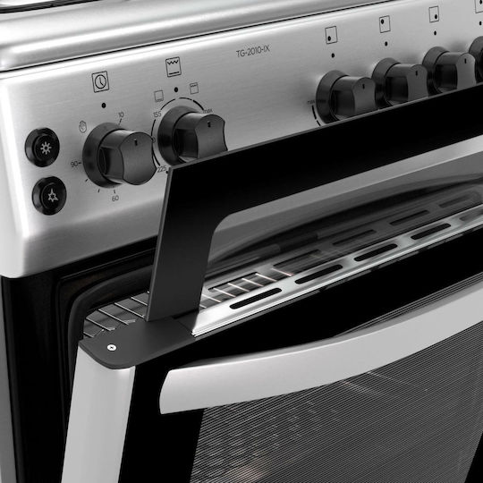 Thermogatz TG 2020 Κουζίνα Υγραερίου 64lt με Εστίες Υγραερίου Π60εκ. Inox