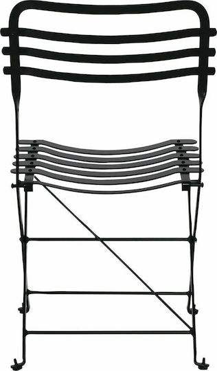 Zappeion Chair Metallic Black 45x56x84cm