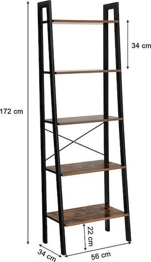 Βιβλιοθήκη Vasagle 56x34x172εκ.