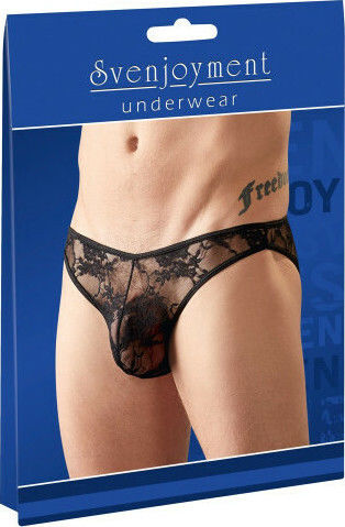 Svenjoyment Underwear Flower Lace Briefs for Him Черен 21203561701