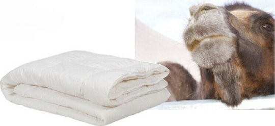 Vesta Home Πάπλωμα Μονό Μάλλινο 160x230εκ. Camel Λευκό 350 GSM 11.5 togs