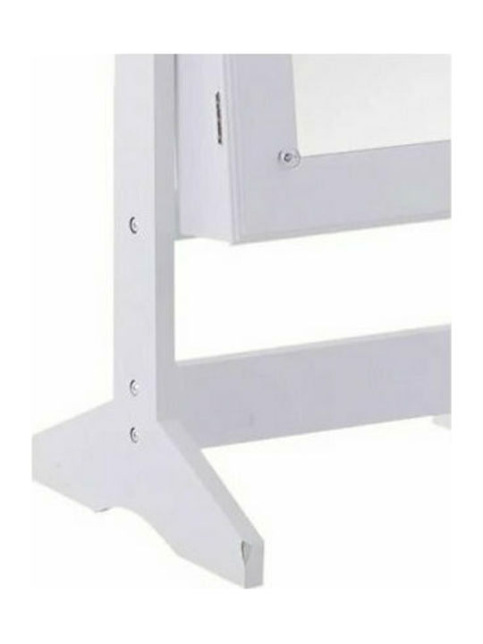 HomCom Καθρέπτης με Λευκό Ξύλινο Πλαίσιο 146x40cm