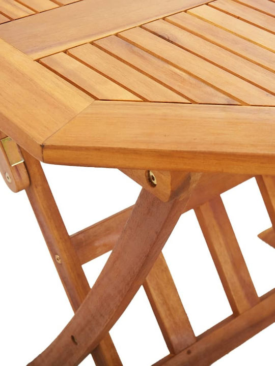 Outdoor Dinner Foldable Wood Table Cherry 135x85x75cm