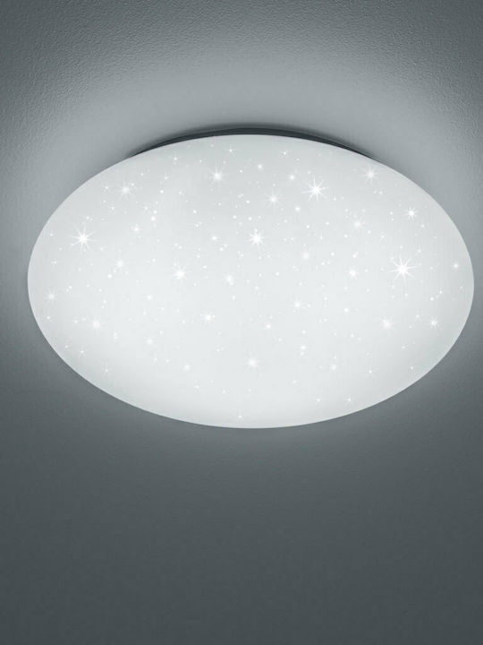 Trio Lighting Putz Round Outdoor LED Panel 15W with Natural White Light Diameter 37cm